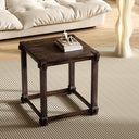 Vintage Solid Wood Side Table with Mortise & Tenon Construction