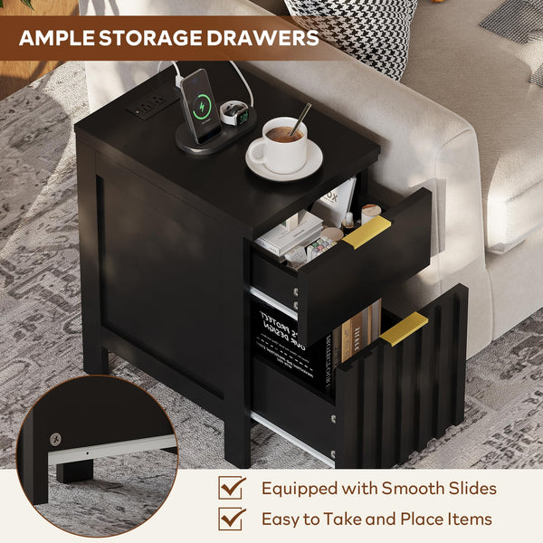Modern Fluted 3-Piece Bedroom Set