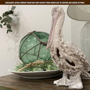 Coastal Pelican Figurine – Polystone Beach Statue