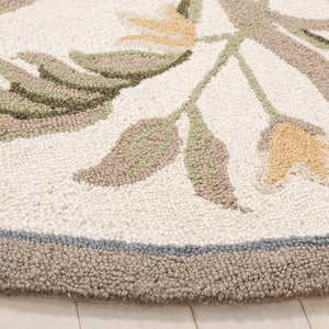Hand-Hooked Wool Oval Area Rug – 3' x 5' | French Country, Oriental Pattern