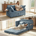 Convertible Loveseat Sofa Bed with Foldable Side Table