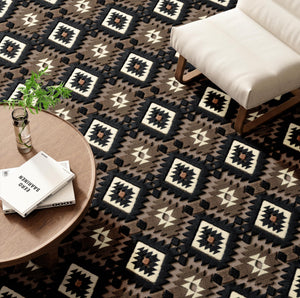 Aztec High-Low Velvet Area Rug