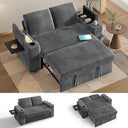 65" Loveseat Sleeper Sofa – 3-in-1 Convertible with Pull-Out Bed