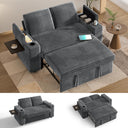65" Convertible Loveseat Sleeper Sofa with Pull-Out Bed