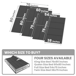 Folding Bunkie Board Bed Support Panel — Full, Queen & King