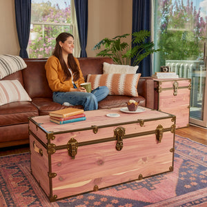 Cedar Storage Chest with Antique Brass Hardware