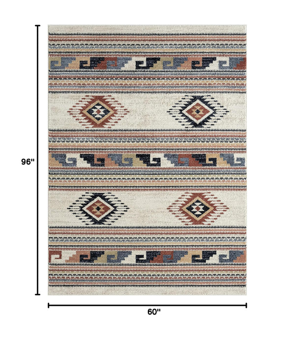 Multicolor Southwestern Tribal Area Rug
