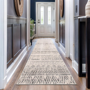 Geometric Boho Runner Rug 2'7" x 10'