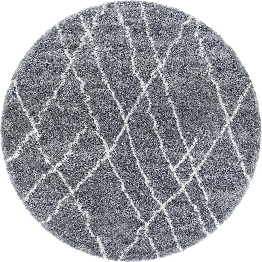 6 Ft Round Shag Area Rug – Soft Touch Polypropylene