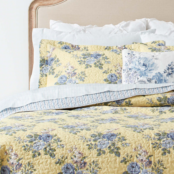 King Quilt Set with Shams – Reversible 100% Cotton Bedding