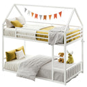 Twin XL Metal Bunk Bed with Ladder & Guardrail