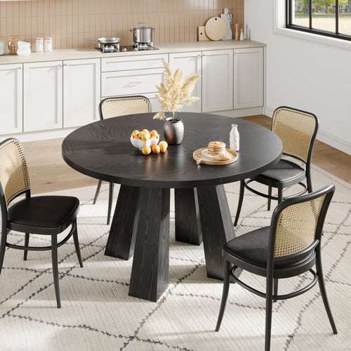 47" Round Dining Table for 4-6
