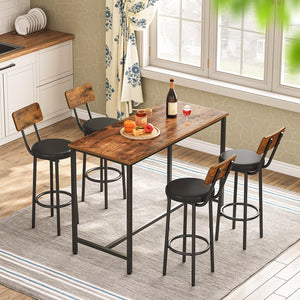 Rectangular Bar Height Table – Industrial Counter Height Dining Table