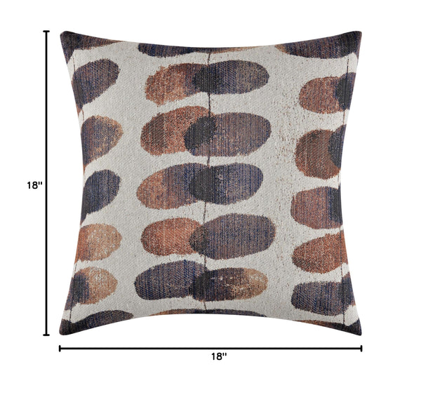 Decorative Throw Pillow with Down Feather Insert – 18" x 18"