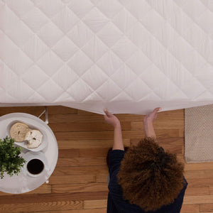 Waterproof Cotton Mattress Pad with Temperature Regulation
