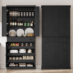 Kitchen Pantry Cabinet 72"