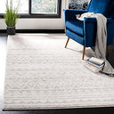 10x14 Moroccan Boho Area Rug – Ivory, Non-Shedding, Power Loomed