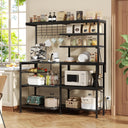 L-Shaped Baker's Rack with Power Outlet, 6-Tier