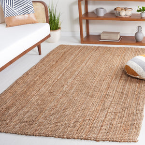 Handwoven Jute & Coir Area Rug – Natural Fiber, Farmhouse Style