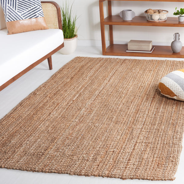 Handwoven Jute & Coir Area Rug – Natural Fiber, Farmhouse Style