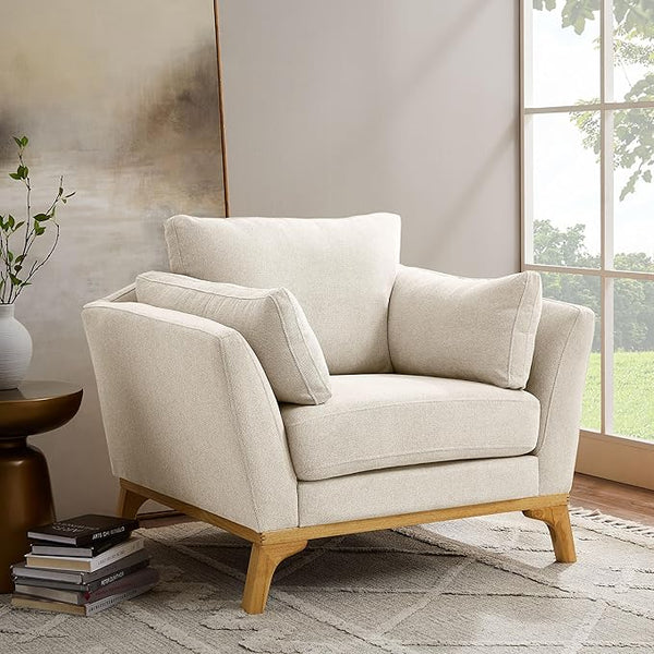 Oversized Accent Chair with Thick Cushion