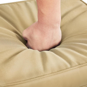 Outdoor Wicker Ottoman Set of 2 with Removable Cushion