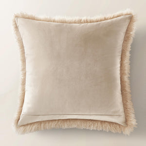 Faux Mongolian Throw Pillow 22"