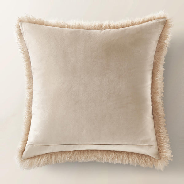 Faux Mongolian Throw Pillow 22"