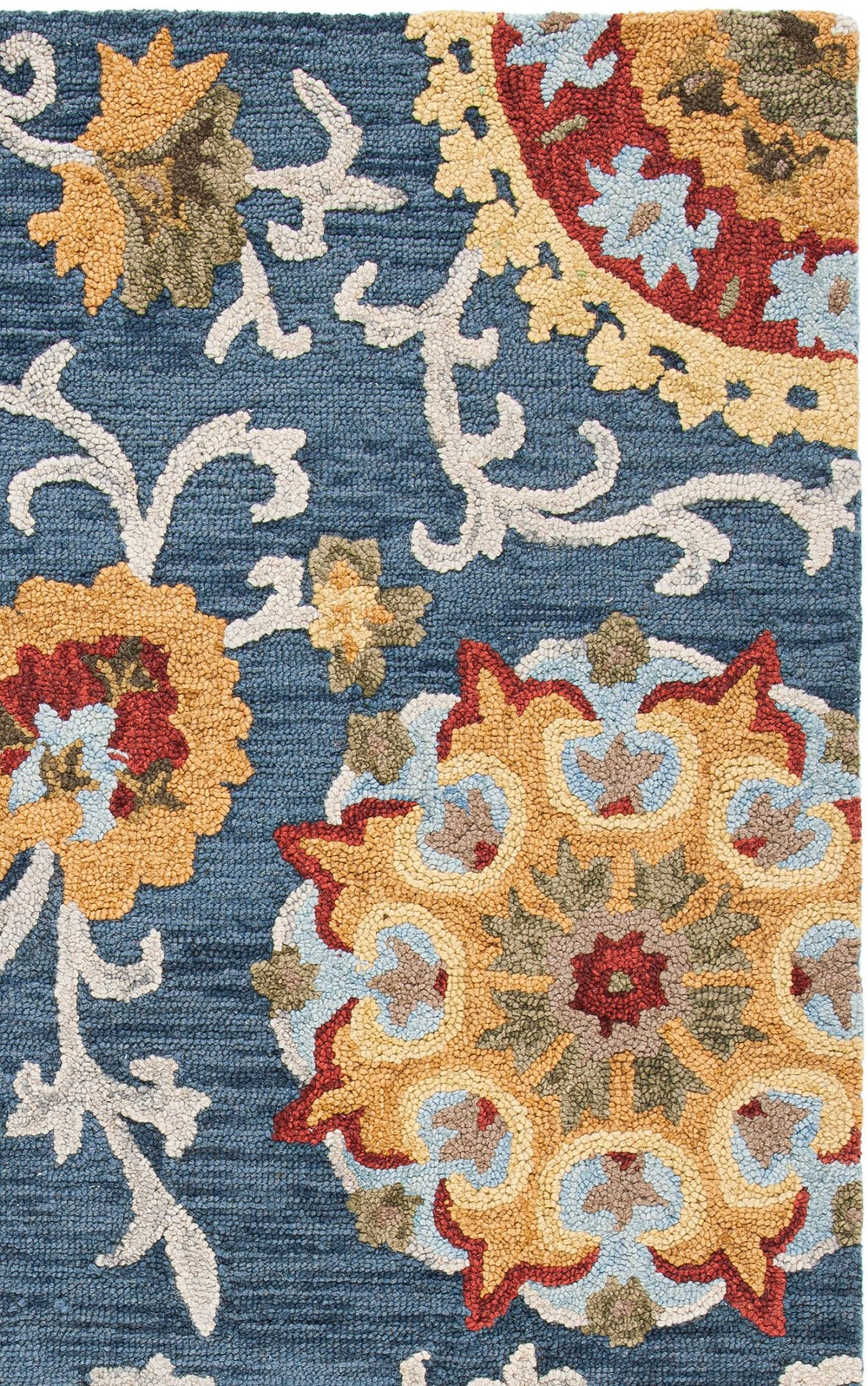 9x12 Handmade Wool Area Rug – Blossom Floral Collection