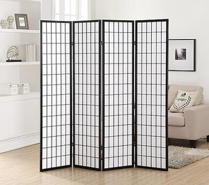 4-Panel Oriental Shoji Screen Room Divider