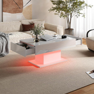 LED Coffee Table with 16-Color Lights