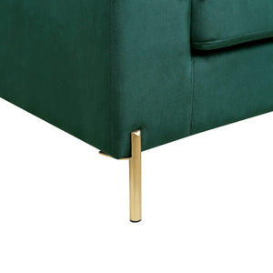 101" L-Shaped Velvet Sectional Sofa with Chaise