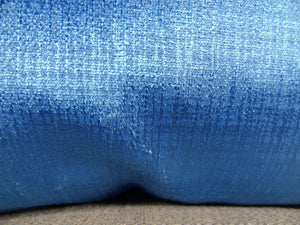 Metallic Blue Decorative Throw Pillow Cover 12x20 Inch