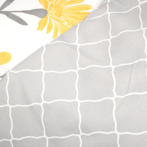 Reversible Floral Comforter Set 8-Piece — King & Queen