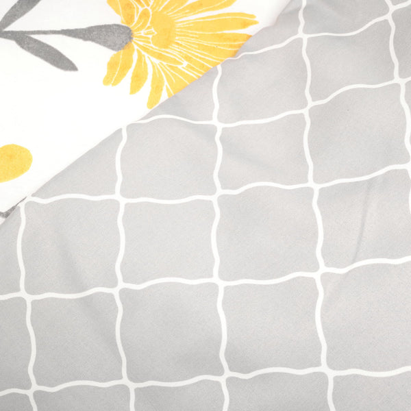 Reversible Floral Comforter Set 8-Piece — King & Queen