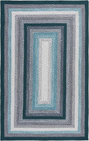 6ft Round Braided Indoor Outdoor Area Rug