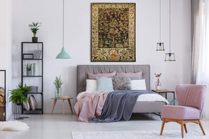 Tree of Life Woven Tapestry Wall Hanging – 40x30 Cotton