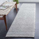 Handmade Wool Blend Textured Runner Rug – 2'3" x 13'