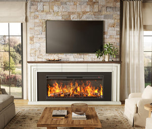 70" Fireplace TV Stand with 42" Electric Fireplace & 3 Drawers