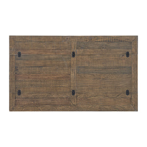 Farmhouse Flip-Top Console Dining Table – Solid Pine Wood