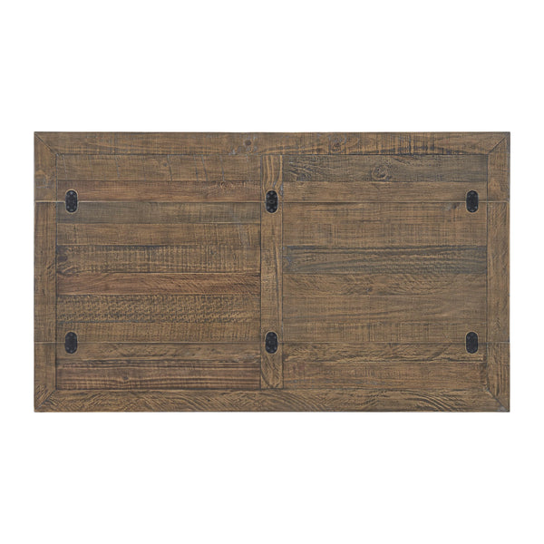 Farmhouse Flip-Top Console Dining Table – Solid Pine Wood