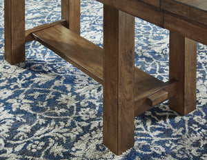 Extendable Rectangular Dining Table with Trestle Base — Seats 8