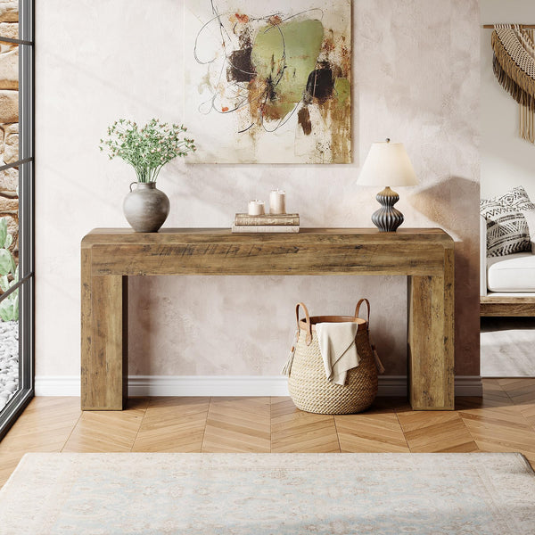70.9-Inch Extra Long Console Table – Farmhouse Entryway Sofa Table