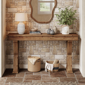 63" Farmhouse X-Leg Console Table