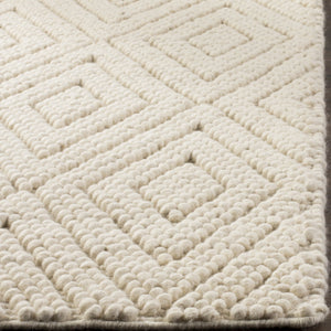 Ivory Wool Runner Rug 2'3" x 8'