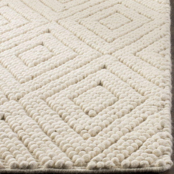 Ivory Wool Runner Rug 2'3" x 8'