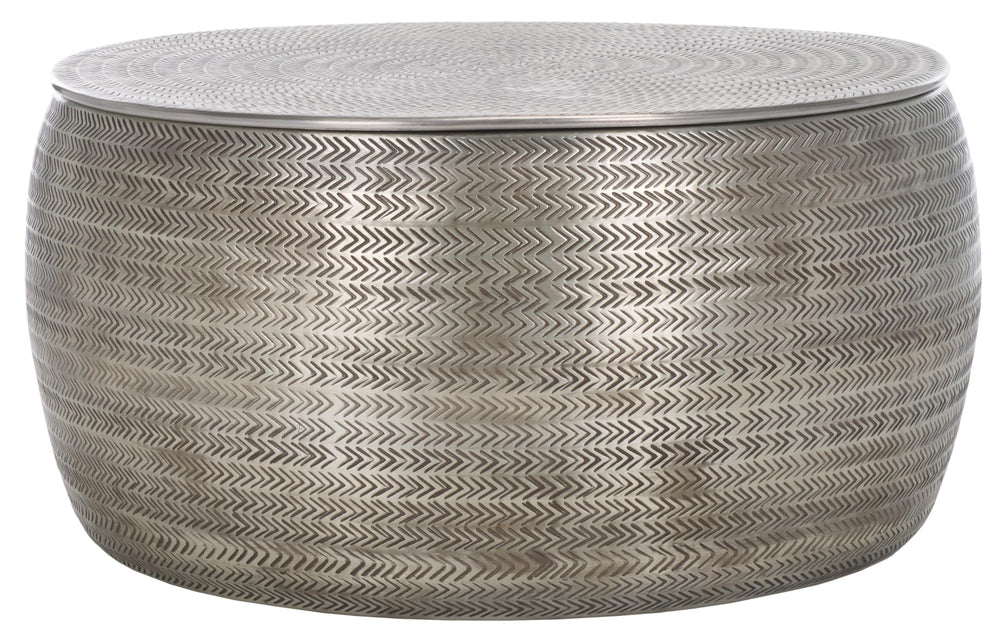 Round Drum Storage Coffee Table