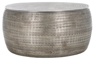 Round Drum Storage Coffee Table