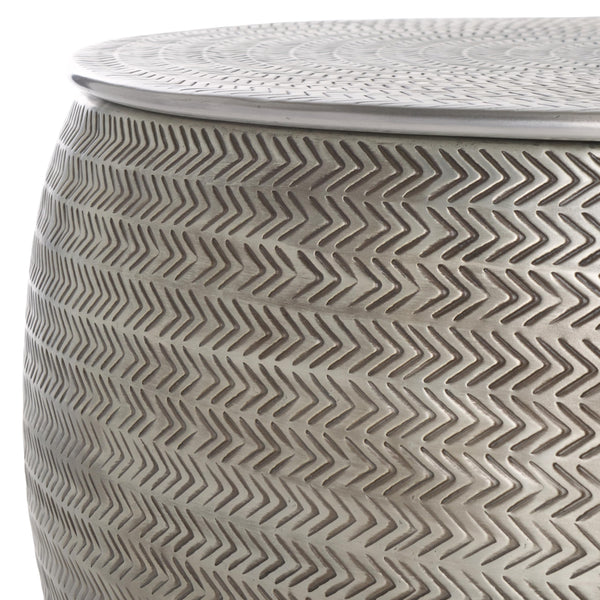 Round Drum Storage Coffee Table
