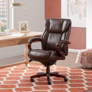 Executive Office Chair with Memory Foam & Faux Leather